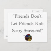 Beängstigende Pullover! Postkarte (Vorne/Hinten)