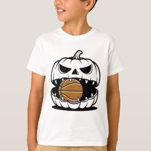 Beängstigende Pumpkin Basketball Face Shirts