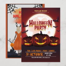 Beängstigende Pumpkin-Kürbislaterne-Halloween-Part