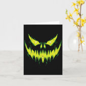 Beängstigende Pumpkin Kürbislaterne konfrontiert H Karte (Gelbe Blume)