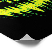 Beängstigende Pumpkin Kürbislaterne konfrontiert H Poster (Ecke)