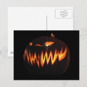 Beängstigende Pumpkin Postcard Postkarte (Vorne/Hinten)