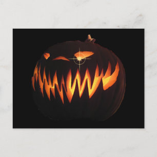 Beängstigende Pumpkin Postcard Postkarte