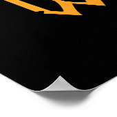 Beängstigende Pumpkins Halloween Hochzeitszeichen Poster (Ecke)