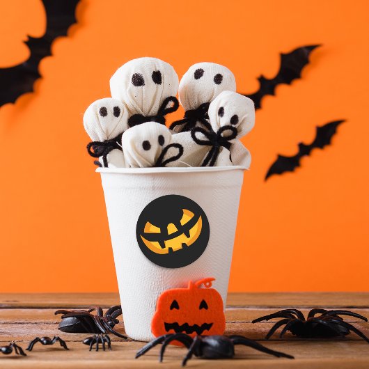 Beängstigende Pumpkneipe Runder Aufkleber