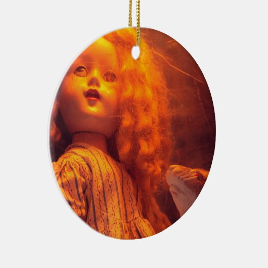 Beängstigende Puppe und Rat Keramik Ornament (Rechts)