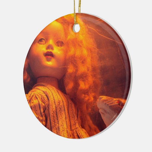 Beängstigende Puppe und Rat Keramik Ornament (Links)