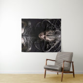 Beängstigende Reptilien-Alien Wandteppich (Beispiel (Horizontal))