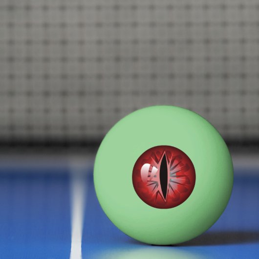 Beängstigende Rote Augen in den dunklen Eyeballen Tischtennisball (Netto)