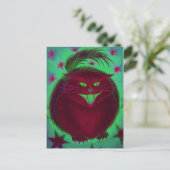 Beängstigende rote Postkarte (Stehend Vorderseite)