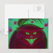 Beängstigende rote Postkarte, horizontal Postkarte (Vorne/Hinten)