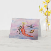 Beängstigende Rotzenkarte Karte (Gelbe Blume)