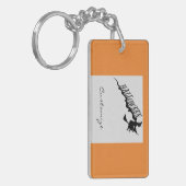 Beängstigende Rotzunge Broom Thunder_Cove Hallowee Schlüsselanhänger (Vorderseite links)