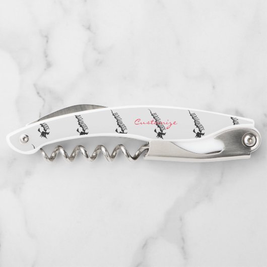 Beängstigende Rotzunge Halloween Thunder_Cove Kellnermesser (Rückseite)