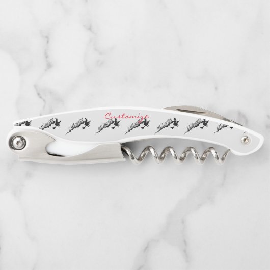 Beängstigende Rotzunge Halloween Thunder_Cove Kellnermesser (Vorderseite)