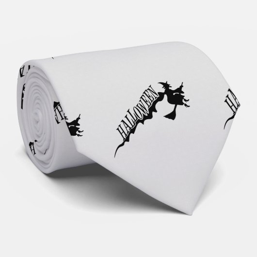 Beängstigende Rotzunge Halloween Thunder_Cove Krawatte (Gerollt)