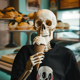Beängstigende Saison Cartoon Skull Halloween T-Shirt