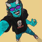 Beängstigende Saison Cartoon Skull Halloween T-Shirt