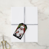 Beängstigende Santa Gift Tags Geschenkanhänger (Mit Garn)