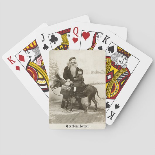 Beängstigende Santa Playing Cards Spielkarten (Rückseite)