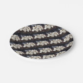 Beängstigende Schädel mit wackeligen Augenballen Pappteller (Schrägansicht)