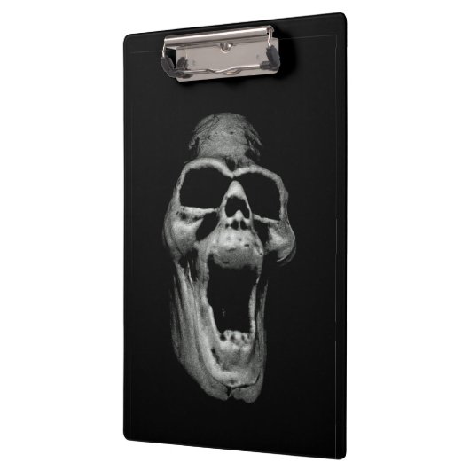 Beängstigende Schädeldecke Klemmbrett (Links)
