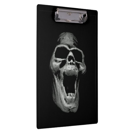 Beängstigende Schädeldecke Klemmbrett (Rechts)