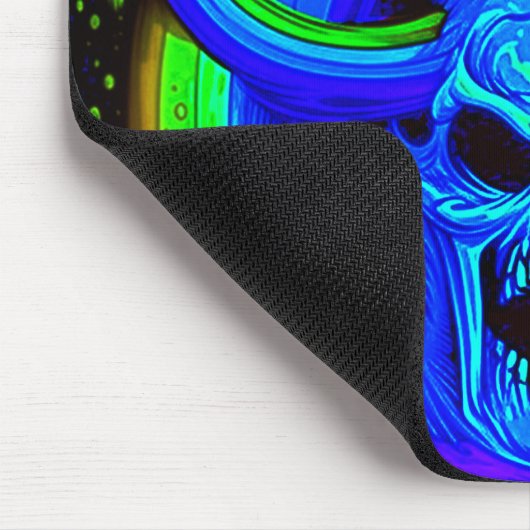 Beängstigende Schädelkunst Mousepad (Ecke)