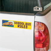 Beängstigende SCHULbus-REGELN Autoaufkleber (Auf Lkw)
