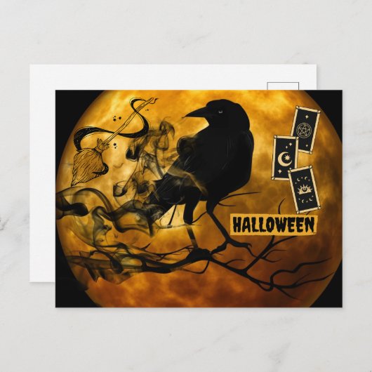 Beängstigende Schwarze Reihe, Tarot-Karten Hallowe Postkarte (Vorne/Hinten)