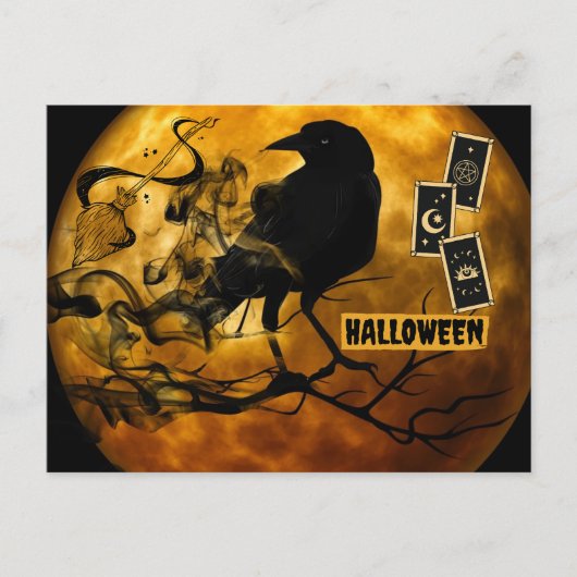 Beängstigende Schwarze Reihe, Tarot-Karten Hallowe Postkarte (Vorderseite)