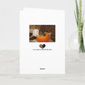 beängstigende Schwarzhornratte, die Kürbiskerne fr Karte (Rückseite)