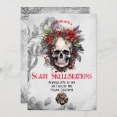 Beängstigende Skele-brations Einladung (Vorne/Hinten)