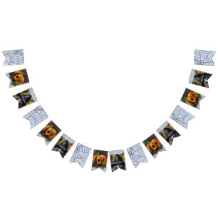 Beängstigende Skeleton Hexe für ein gruseliges Hal Wimpelkette