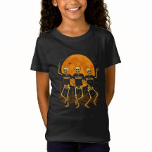 Beängstigende Skelette Halloween T - Shirt - Tanze