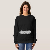 Beängstigende Skelettknöchel Halloween Sweatshirt (Vorne ganz)