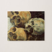 Beängstigende Skulls Vintages Halloween Puzzle (Horizontal)