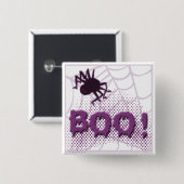 Beängstigende Spinne Button (Vorne & Hinten)