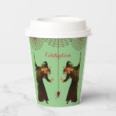 Beängstigende Spinnen Pappbecher (Rückseite)