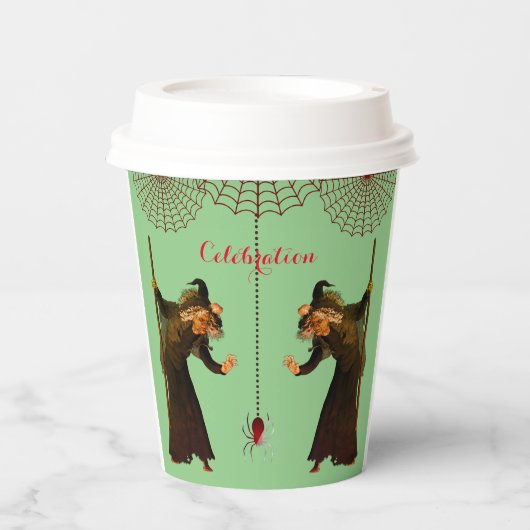 Beängstigende Spinnen Pappbecher (Vorderseite)