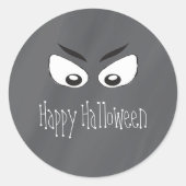 Beängstigende Spooky Eyes Runder Aufkleber (Vorderseite)