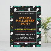 BEÄNGSTIGENDE SPOOKY-HALLOWEEN-PARTY-EINLADUNG EINLADUNG (Stehend Vorderseite)