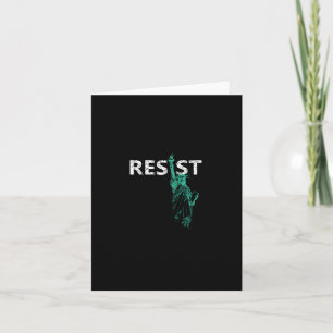 Beängstigende Statue des Liberty Resist Karte