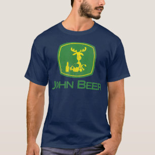 Beängstigende T-Shirts Funny Tractor John Beer De