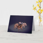 Beängstigende Tarantula-Spinne Karte (Gelbe Blume)