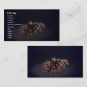 Beängstigende Tarantulaspinne Visitenkarte (Vorne/Hinten)