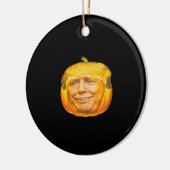 Beängstigende Trumpkin Pumpkin Halloween-Party Des Keramik Ornament (Links)