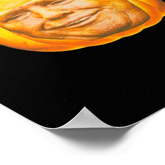 Beängstigende Trumpkin Pumpkin Halloween-Party Des Poster (Ecke)