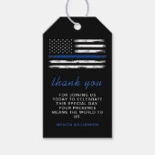 Beängstigende Unterstützung der Polizei in Thin Bl Geschenkanhänger (Vorderseite)