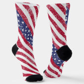 Beängstigende US Flagge Socken (Gewinkelt)